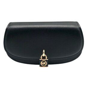 Michael Kors Black Leather Small Mila Sling Messenger Bag